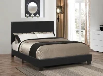 Coaster Mauve Upholstered Full Panel Bed Black