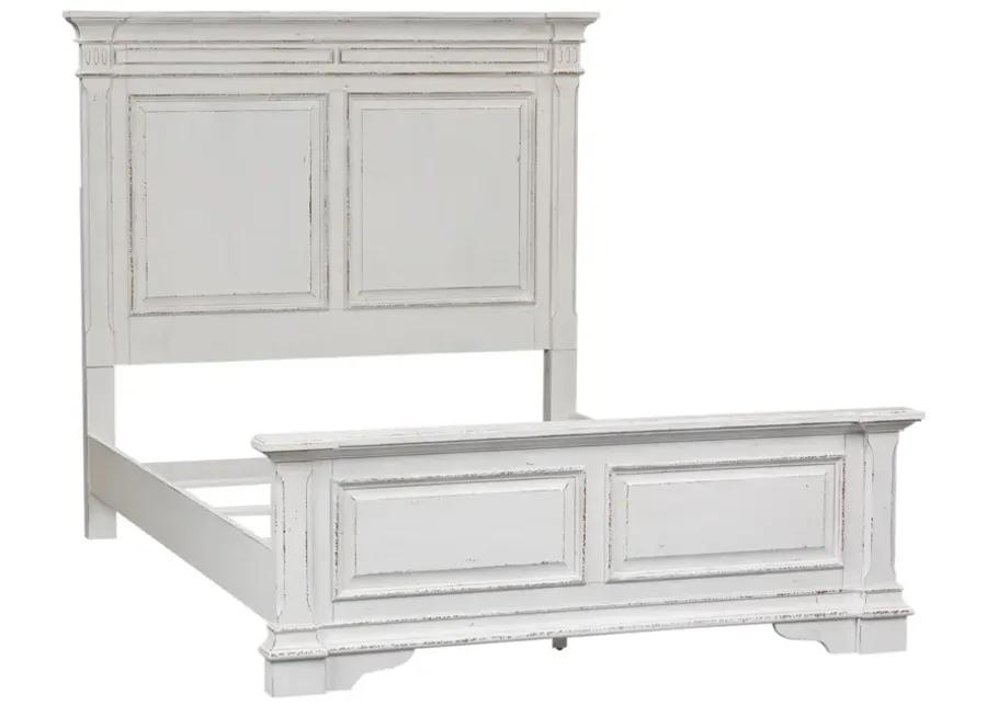 QUEEN PANEL BED DRESSER & MIRROR NIGHT STAND - ABBEY PARK