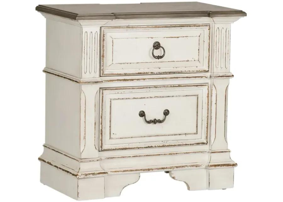 QUEEN PANEL BED DRESSER & MIRROR NIGHT STAND - ABBEY PARK