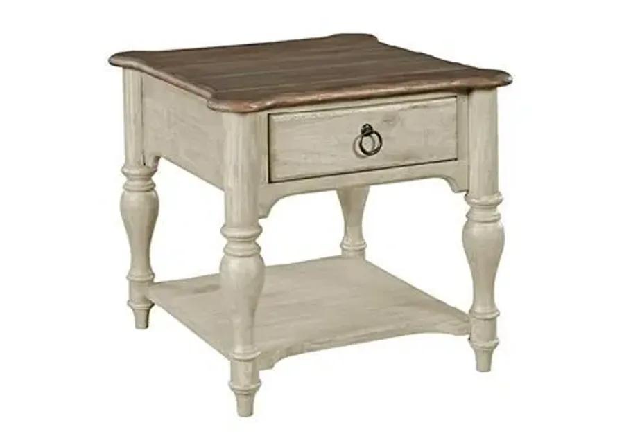 WEATHERFORD END TABLE - CORNSILK