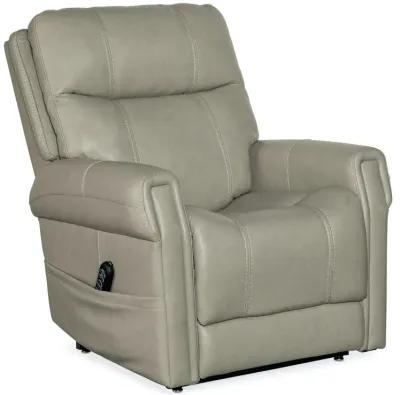 CARROLL MILTON FOG POWER LEATHER RECLINER WITH POWER HEADREST LUMBAR & LIFT