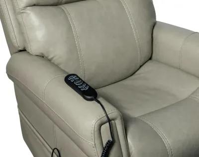 CARROLL MILTON FOG POWER LEATHER RECLINER WITH POWER HEADREST LUMBAR & LIFT