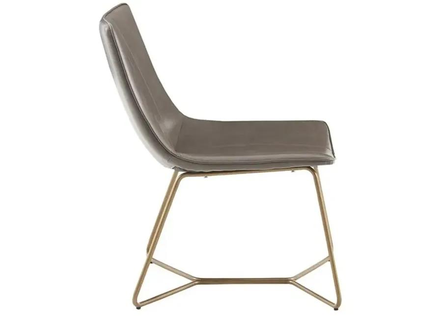 MADISON PARK BROWN/GOLD FALLON ACCENT CHAIR