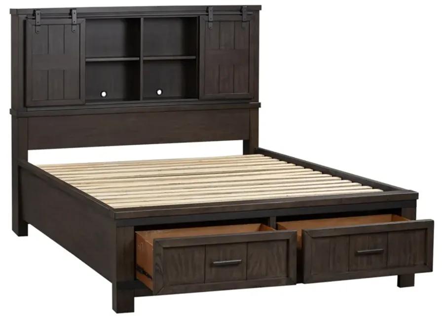 KING BOOKCASE BED - THORNWOOD HILLS