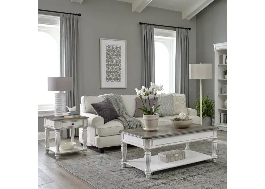 3 PIECE SET (1-COCKTAIL 2-END TABLES) - MAGNOLIA MANOR