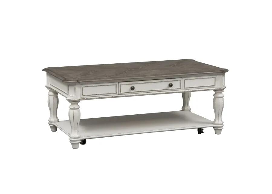 3 PIECE SET (1-COCKTAIL 2-END TABLES) - MAGNOLIA MANOR