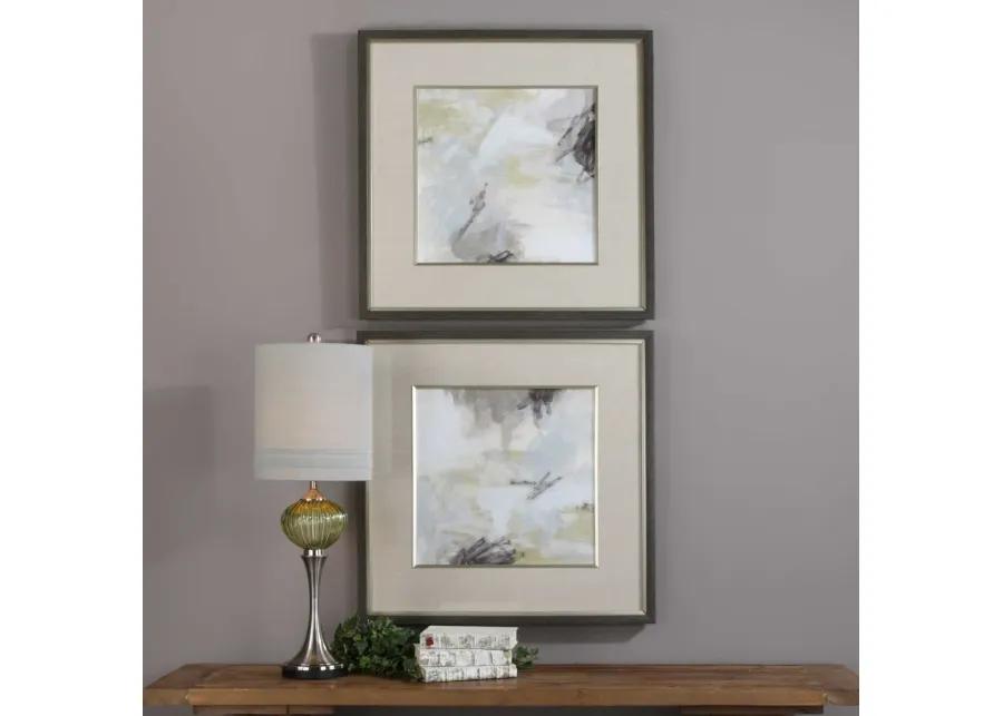 ABSTRACT VISTAS 2-PIECE WHITE FRAMED PRINTS