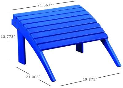 ADIRONDACK OTTOMAN - BLUE