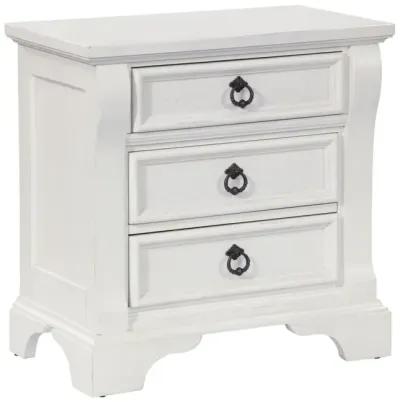 American Woodcrafters Heirloom Nightstand in Antique White