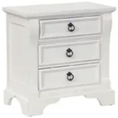 American Woodcrafters Heirloom Nightstand in Antique White