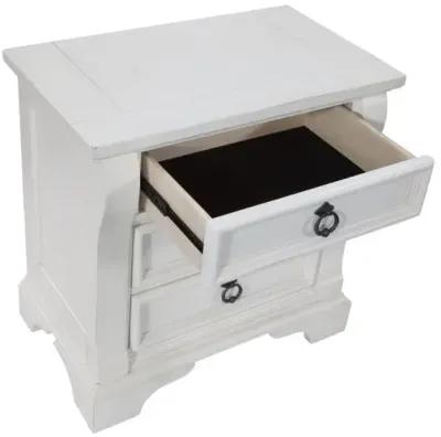 American Woodcrafters Heirloom Nightstand in Antique White