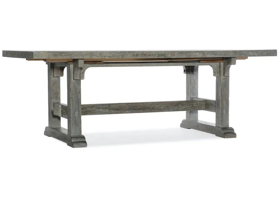 BEAUMONT 84 INCH RECTANGULAR DINING TABLE WITH TWO 22 INCH LEAVES