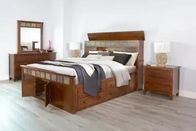 Sunny Designs Santa Fe Dark Chocolate Eastern King Storage Bed