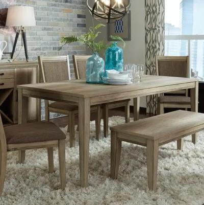 Liberty Furniture Sun Valley 6-Piece Sandstone Rectangular Table Set