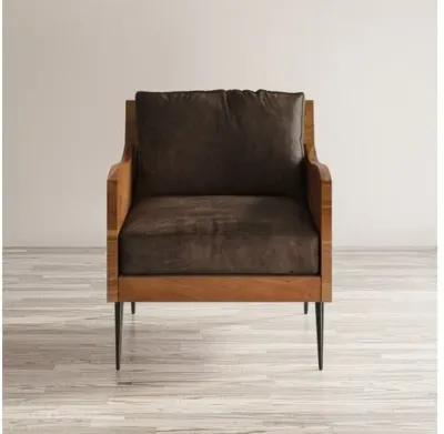 Jofran Acacia Wood Karma Accent Armchair