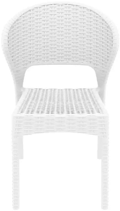 Compamia Daytona Resin Wickerlook Dining Chair White