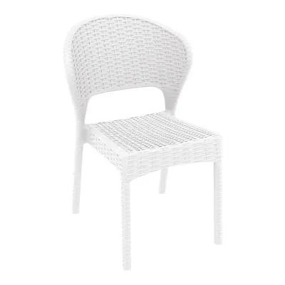 Compamia Daytona Resin Wickerlook Dining Chair White