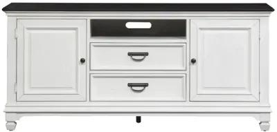 Liberty Furniture Allyson Park Wire Brushed White 66 Inch Media Entertainment TV Stand