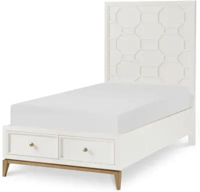 Legacy Classic Kids/Teens Chelsea by Rachael Ray Complete Panel Twin Bed with Storage Footboard