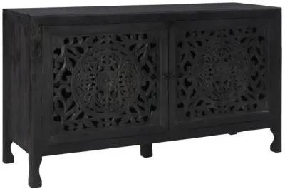 HAVEN 2 DOOR CABINET - BLACK