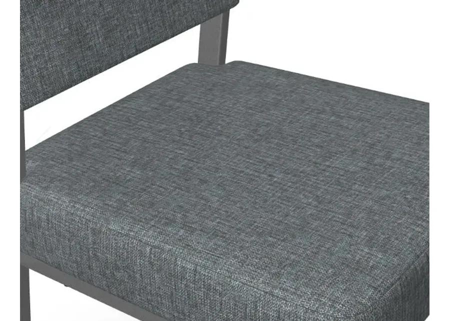 MATHILDE SIDE CHAIR - 53 METAL / KM FABRIC