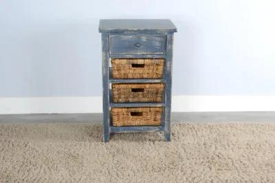 Sunny Designs Marina Ocean Blue Storage Table