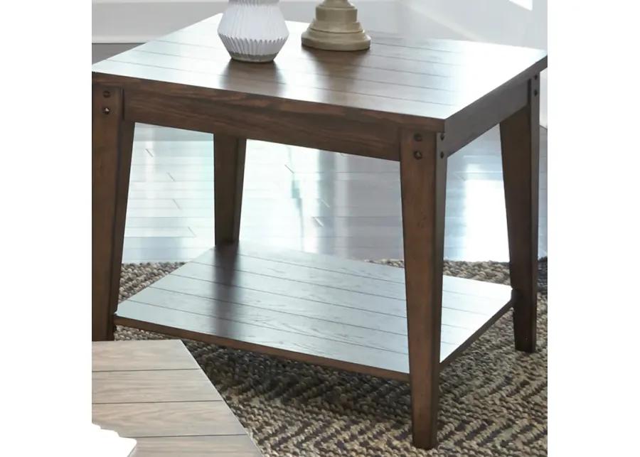 SQUARE LAMP TABLE - LAKE HOUSE