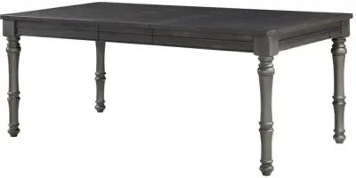 Steve Silver Linnett 64-80 Inch Dining Table with 16 Inch Leaf