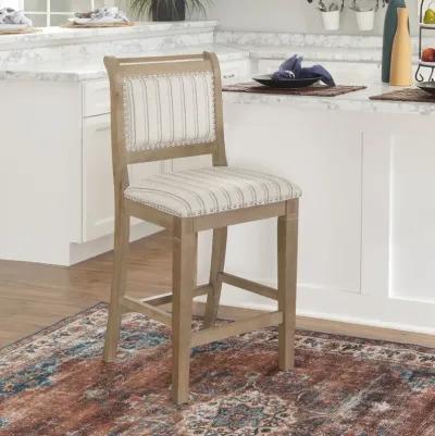 Linon 26 Inch Emmy Grey Counter Stool