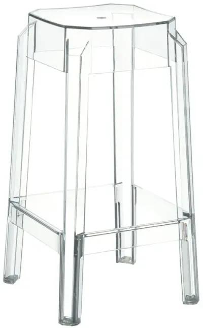 Compamia Fox Polycarbonate Counter Stool Clear Transparent