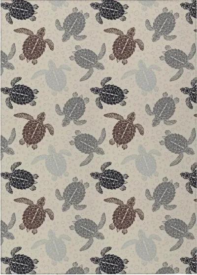 Oceanic Odyssey Nautical Turtle Patterned 5'X8' Area Rug