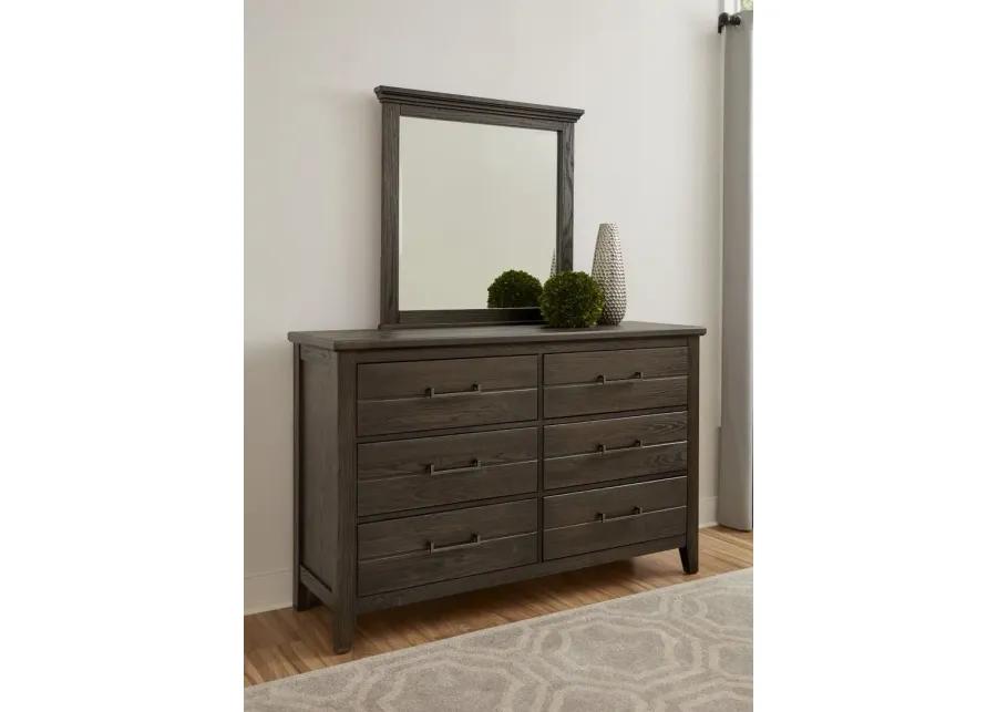 PASSAGEWAYS 6 DRAWER DRESSER - CHARLESTON BROWN