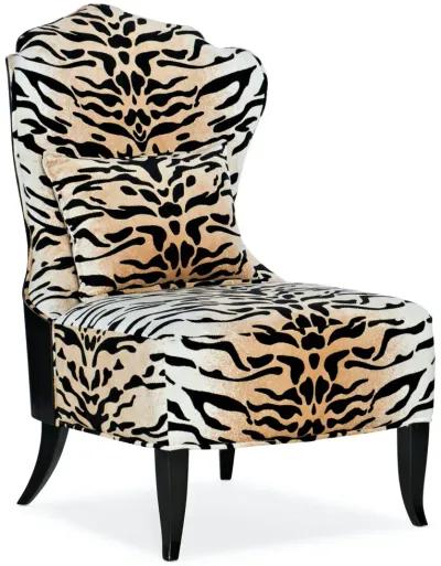 SANCTUARY FIERCELY FEMININE BELLE FLEUR SLIPPER CHAIR