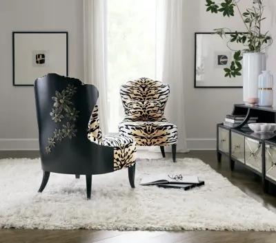 SANCTUARY FIERCELY FEMININE BELLE FLEUR SLIPPER CHAIR