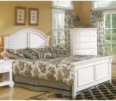 American Woodcrafters Cottage Traditions Clean White Finish Youth/Teen Full Panel Headboard