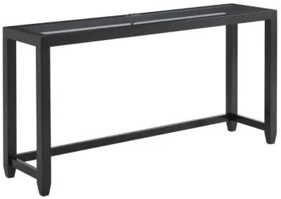 Martin Svensson Cordero 72 Inch Glass Top Console Bar Table & Stool Set in Black