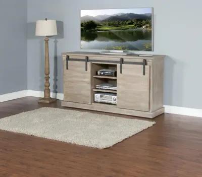 Sunny Designs Mountain Ash Barn Door 65 Inch TV Stand Console