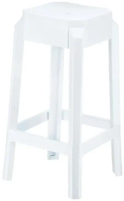 Compamia Fox Polycarbonate Counter Stool Glossy White