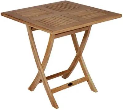 Royal Teak Medium Sailor Outdoor Square Folding Table