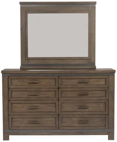 Liberty Furniture Complete King Bedroom Set Two-Sided Storage Bed, Dresser, Mirror & Chest Thornwood Hills