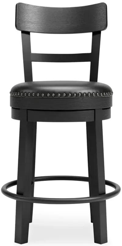 Ashley Valebeck Black Counter-Height Bar Stool