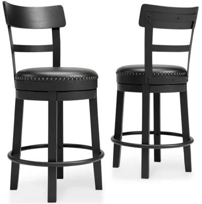 Ashley Valebeck Black Counter-Height Bar Stool