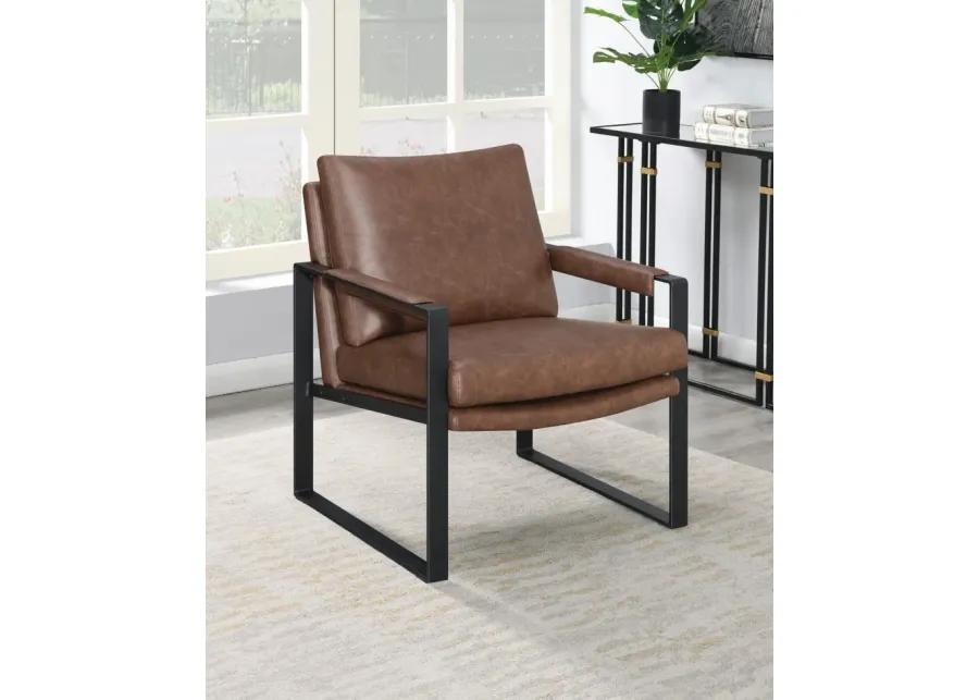 ACCENT CHAIR BROWN