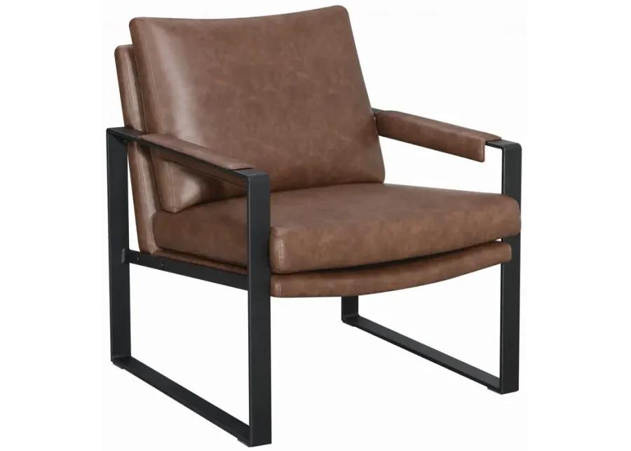 ACCENT CHAIR BROWN