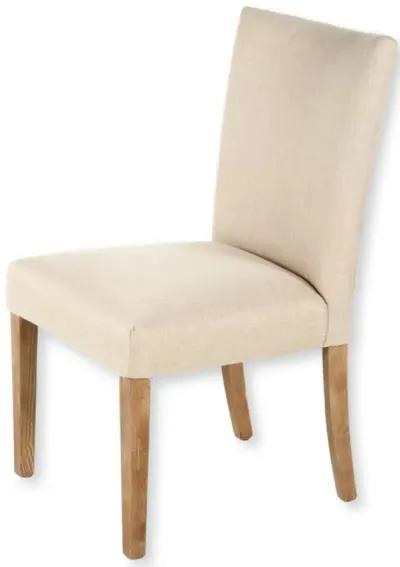 SASHA GREY WASHED/BISCUIT DINING CHAIR