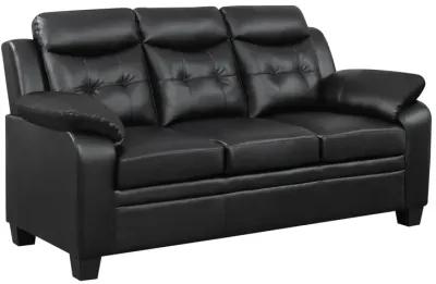 Coaster Finley Upholstered Padded Arm Tufted Sofa Black