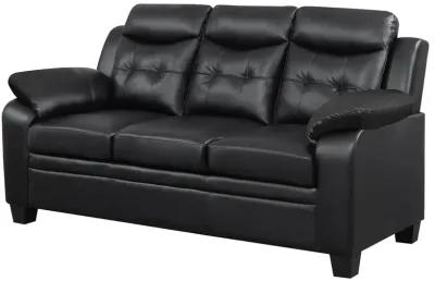 Coaster Finley Upholstered Padded Arm Tufted Sofa Black