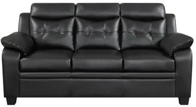 Coaster Finley Upholstered Padded Arm Tufted Sofa Black