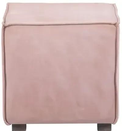 Decter Leather Pink Ottoman