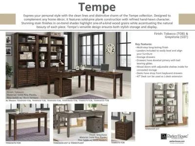 Tempe Tobacco 22 Inch Open Top Bookcase